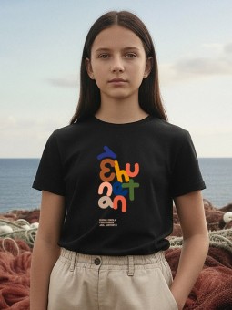 Camiseta infantil negra