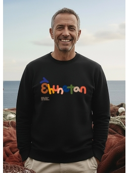 Sudadera negra unisex personas adultas