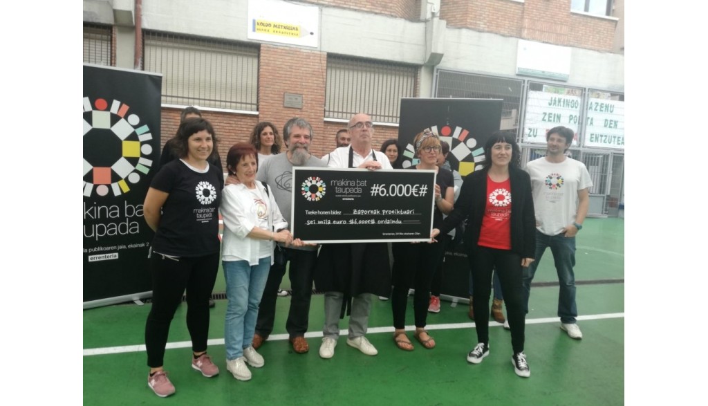 Entregamos 6.000 euros al proyecto “Zaporeak